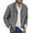 Gray, variant on WREESH Men's Cotton Linen Shirts Thin Jacket Solid Casual Turn-Down Collar Long Sleeve Button Down Shirts Gray