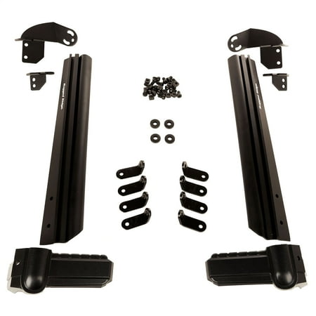 Rugged Ridge by RealTruck Fast Track Light Kit; Incl. 50 In. Light Bar, 4-3 In. Rnd Lights; Quick Release Mirrors; Black; Compatible with Select: 2015-2018 Jeep Wrangler Unlimited, 2012-2014 Wrangler