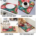 thumbnail image 4 of Washable Rubber Pioneer Dish Drying Mats For Kitchen Counter Home Large Coffee Bar Pad Accessories And Decor For Utensils Stemware (19.5''x12''), 4 of 6