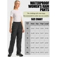 thumbnail image 4 of FEN AI Rain Pants Women Black Waterproof Rain Over Pants for Hiking Fishing Windproof Outdoor Work Trousers for Cycling Rainy Day, 4 of 10