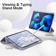 thumbnail image 7 of JETech Case for iPad Air 11-Inch M3/M2 (2025/2024), iPad Air 5/4 (2022/2020 5th/4th Generation 10.9-Inch) with Pencil Holder, Slim Tablet Cover with Soft TPU Back, Auto Wake/Sleep (Purple), 7 of 7