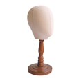 thumbnail image 3 of TISHITA Mannequin Head Sturdy Hat Storage Rack Portable Smooth Wooden Base Standing, 3 of 8