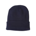thumbnail image 1 of Blank Long Cuff Beanie - Navy Blue, 1 of 1