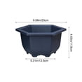thumbnail image 3 of Flowerpot Succulent Plant Pot Home Gardening Balcony Planter with Drainage Lightweight Durable Modern Minimalist Design for Indoor Outdoor Herb Flowers Decor Functional Stylish and Versatile, 3 of 6
