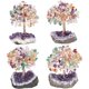 thumbnail image 4 of Árbol de la Vida en 7 Chakras Cristales Naturales Fengshui Decoración de Árbol con Base de Amatista Piedra Adorno Decorativo para la Mesa, Decoración de Meditación, 4 of 5