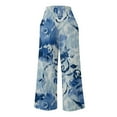 thumbnail image 5 of Leesechin Wide Leg Pants for Women Comfortable Printed High Waist Leisure Pants Sweatpants Yoga Pants on Clearance, 5 of 5