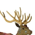 thumbnail image 2 of Benzara BM230173 Fabric Sitting Stag Accent Decor with Kantha Stitching, Brown, 2 of 3