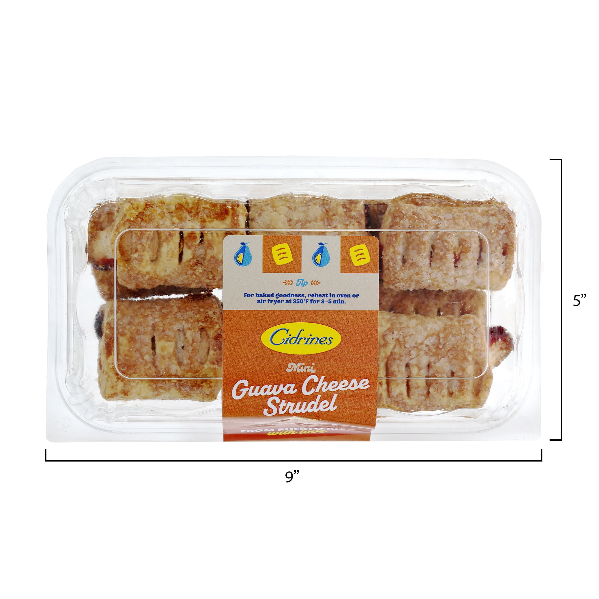 Cidrines Mini Guava & Cheese Strudel, 10 Count Ready to Eat