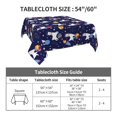 thumbnail image 7 of Wukai Lama in Space Waterproof Tablecloth for Kitchen Dining, Fits Square Tables for 2-4 Seats -54"x54", 7 of 7