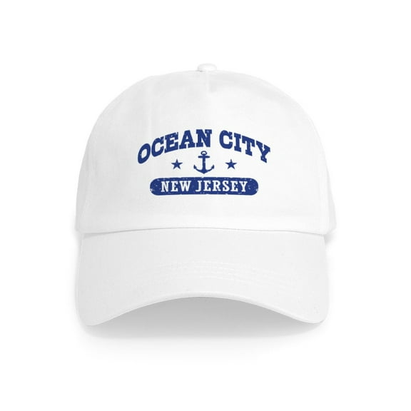 CafePress - Ocean City NJ Cap - Adjustable 100% Brushed Unisex Casual Cotton Baseball Cap, Beige, 1