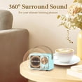thumbnail image 2 of Altavoz Bluetooth PRUNUS J-999 estilo retro vintage azul, 2 of 6