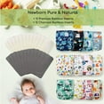 thumbnail image 3 of KaWaii Baby 12 Newborn Pure & Natural Cloth Diapers with 24 Inserts (6-22 lbs/0-18 Months) - 12 Diapers with 24 Super Absorbent Microfiber Inserts, 3 of 8