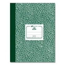 National Paper Lab Notebook, Wide/Legal Rule, Green Marble Cover, 10.13 x 7.88, 96 Sheets (53010)
