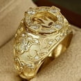 thumbnail image 1 of Anillos para mujer, regalos para mujer, anillo tallado completo, regalo para hombre, regalo de Navidad con diamantes, talla 6-13., 1 of 2