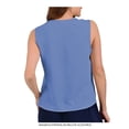 thumbnail image 2 of Blusa George para Mujer, Blusa Básica cuello V sin Mangas Botones Denim Talla CH, 2 of 4