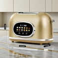 thumbnail image 3 of Roter Mond 2 Slice Toaster Smart Touch Screen, Retro Stainless Steel Bread Toaster with Digital Timer, Sleep Mode, Bagel, Cancel, and Defrost Functio, 3 of 9