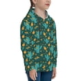 thumbnail image 3 of Lsque Pineapple And Cactus Patten Youth Hoodie Sweatshirt Pullover with Kangaroo Pocket Boys and Girls Hoodie Warm Hoodie for Kids-Small, 3 of 6