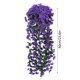 thumbnail image 3 of Guirnalda colgante de flores artificiales de violeta con orquídeas de seda, ramo decorativo reutilizable para bodas, hogar, jardín y decoración de eventos., 3 of 6