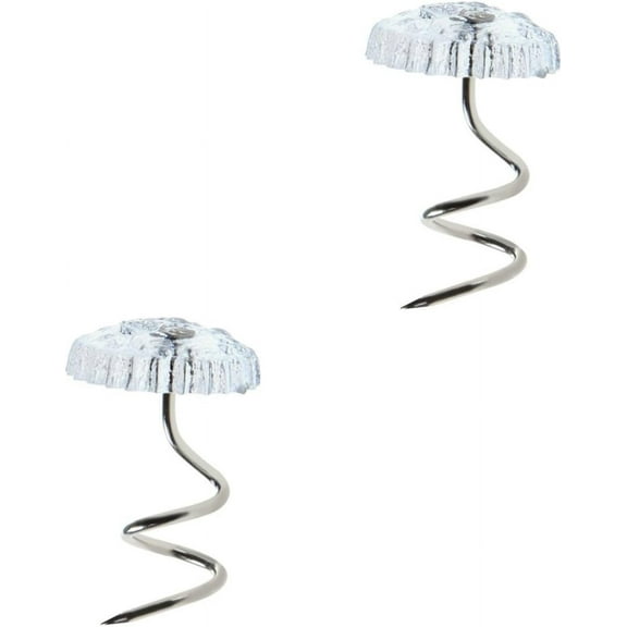 Clear Heads Upholstery Twist Pins Headliner Repair Screws Drapery Crafts, Round Shape S 100 Pack, as described