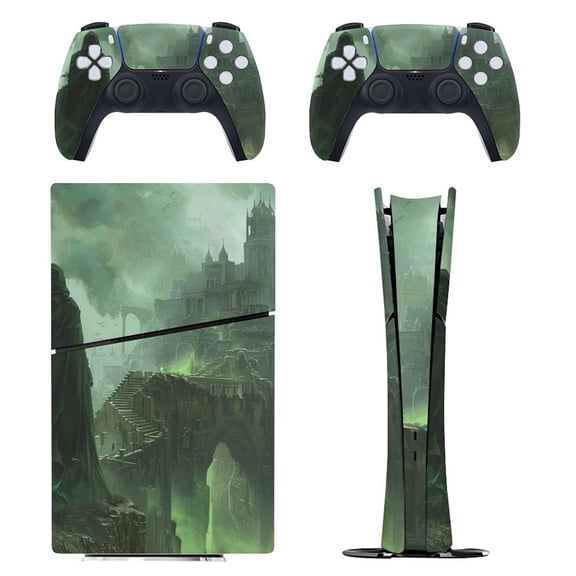 Moria Khazad-Dum Console Skin Bundle for PS5 Pro Slim Disc & Digital / PS4 – Full Wrap Dual Controller Flair
