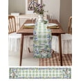 thumbnail image 6 of Hokiten Table Runners 60 Inches Long Dress Scarves, Green Gnomes Farmhouse Kitchen/Dining Table Runner, Small Coffee Tablerunners, Spring Botanical Flowers Buffalo Plaid 13x60 Inch, 6 of 7