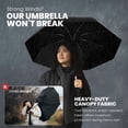 thumbnail image 2 of Rain-Mate Folding Travel Umbrella, Auto Open Close Windproof Umbrella for Rain and Sun, 2 of 6