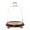 Walnut Wood Veneer Base, variant on Plymor 8.5" x 11" Bell Jar Glass Display Dome Cloche, Black Wood Veneer Footed Base (Interior size 5.75" x 5.75")