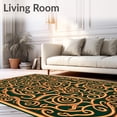 thumbnail image 2 of ODIKA 8'x10' Machine Washable Non-Slip Area Rug, Celtic Knot Door with Interlaced Spiral High Traffic Rug with Pad, Green, 672503, 2 of 8