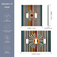 thumbnail image 2 of Yayeee Toggle Light Switch Wall Plate 2-Gang 4.56"x4.48" Decorative Outlet Cover, Geometric Stripes, 2 of 7