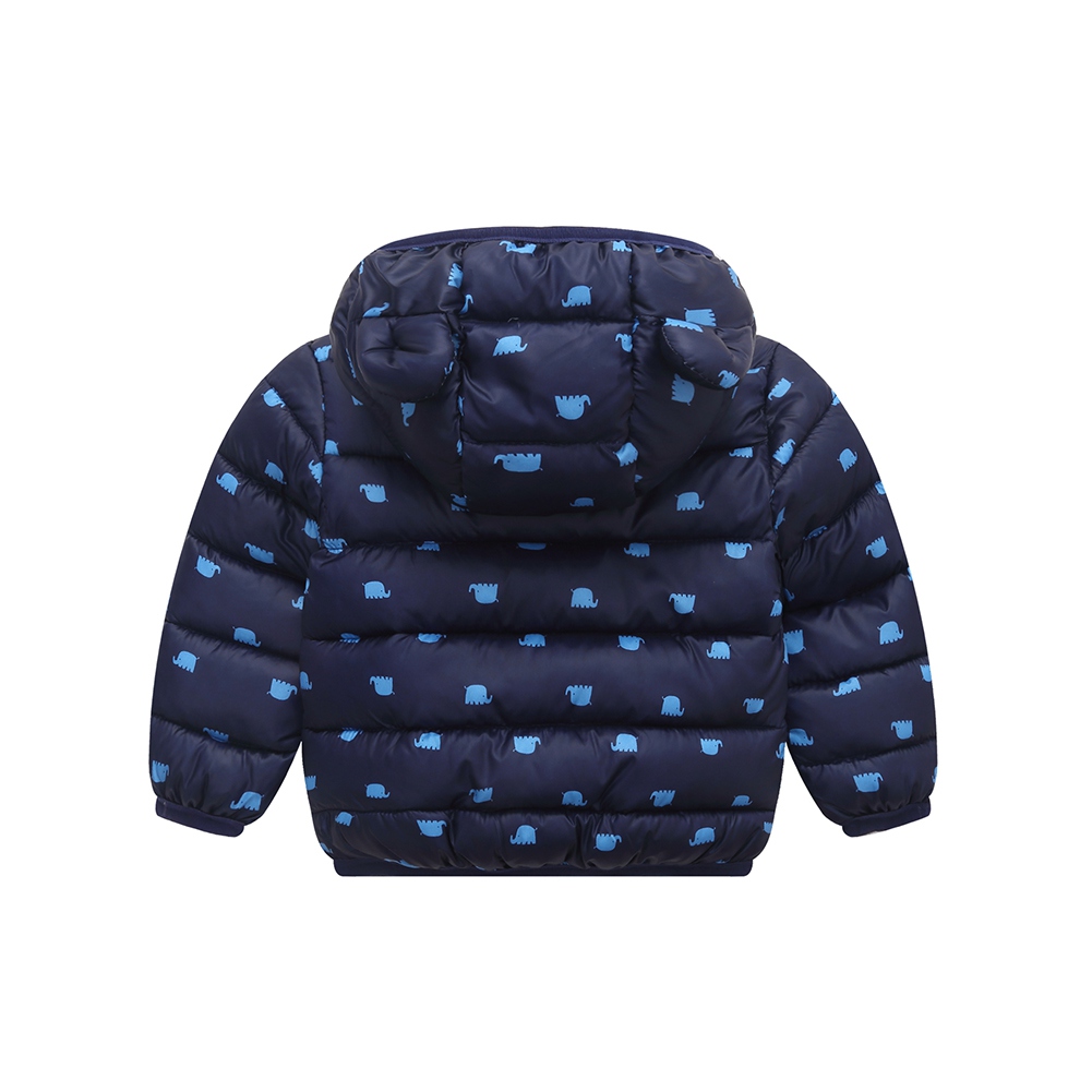 Maxcozy Kids Baby Boy Girl Winter Animal Printed Zipper Warm Coat Down Jacket Toddler Outwear For 1-5T - image 3 of 3