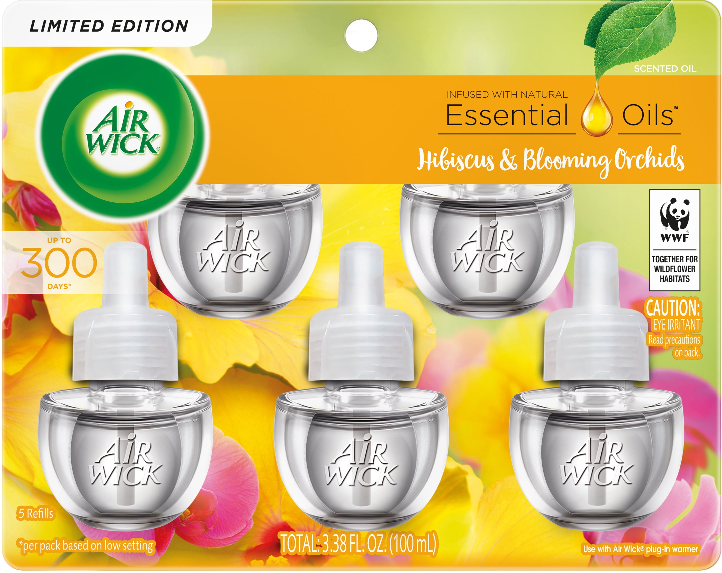 Best Air Wick Plug In Scent Air Wick Plug in Scented Oil Refill, 5 ct, Hibiscus and Blooming