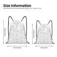thumbnail image 2 of Lukts Poodle Dog Pattern Drawstring Backpack Bag Sport Gym Sackpack,String Backpack Sport Bag Sack,Cinch Tote Gym Backpack-Medium, 2 of 6