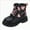 A0146-Black, variant on NIEWTR Girls’ Platform Canvas Shoes Lace-up Fashion Sneakers Low Top and High Top Casual Shoes for Girls Breathable Walking Shoes (Pink,11.5)