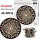 thumbnail image 2 of Rompecabezas Redondo De 500 Piezas Para Niños Y Adultos, Rompecabezas De Mariposas Diy, Rompecabezas Circular De Juguete, Imagen Artística Fresca Y Desafiante sonducket FN002429-00, 2 of 6