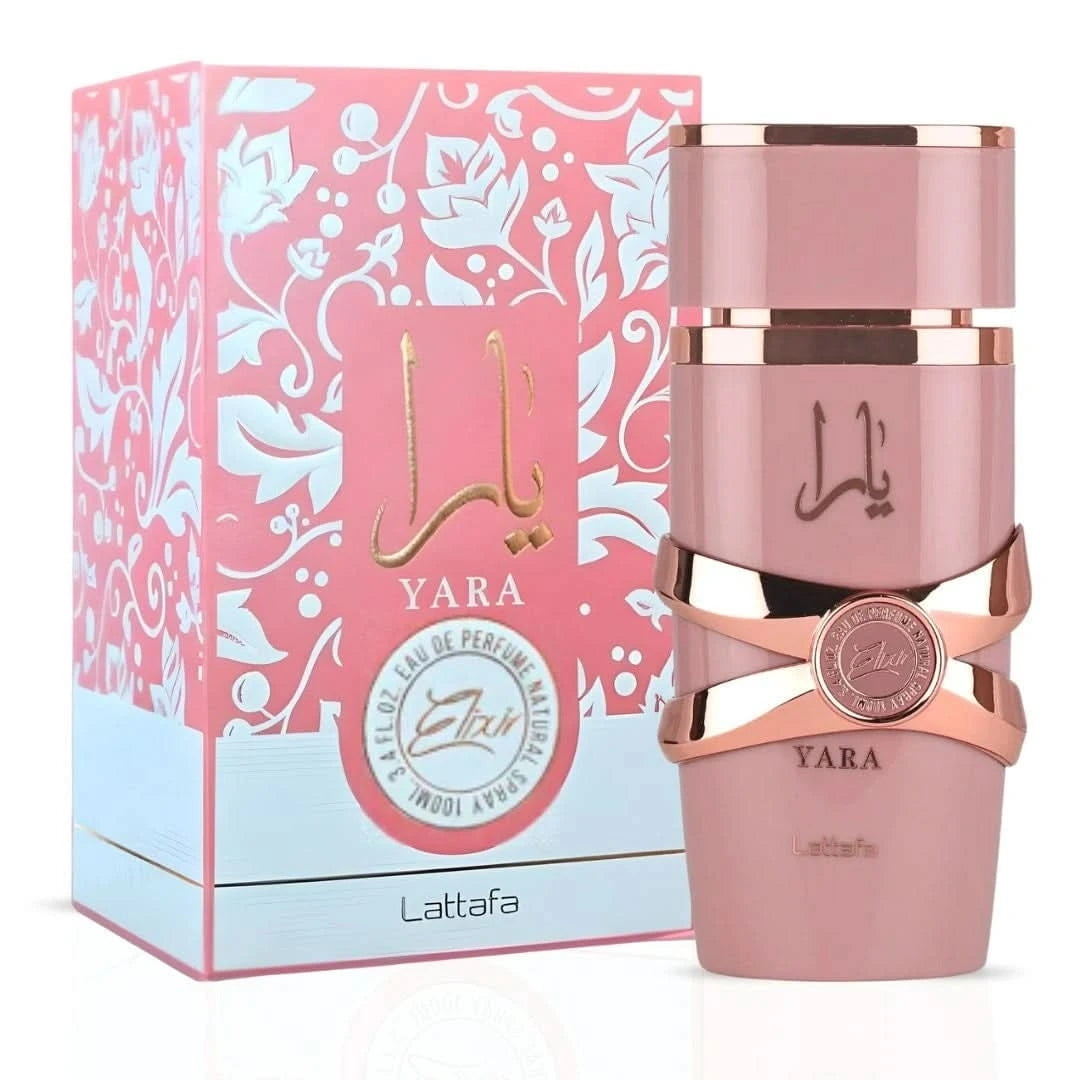 Yara and Yara Elixir 100ml by Lattafa & Raneen 80ml by Asdaaf Eau De Parfum Spray (Bundle)