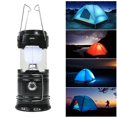 thumbnail image 1 of Solar Folding Camping Lantern Lightweight Waterproof Portable LED Emergency Light Flashlight with Hook, 1 of 7