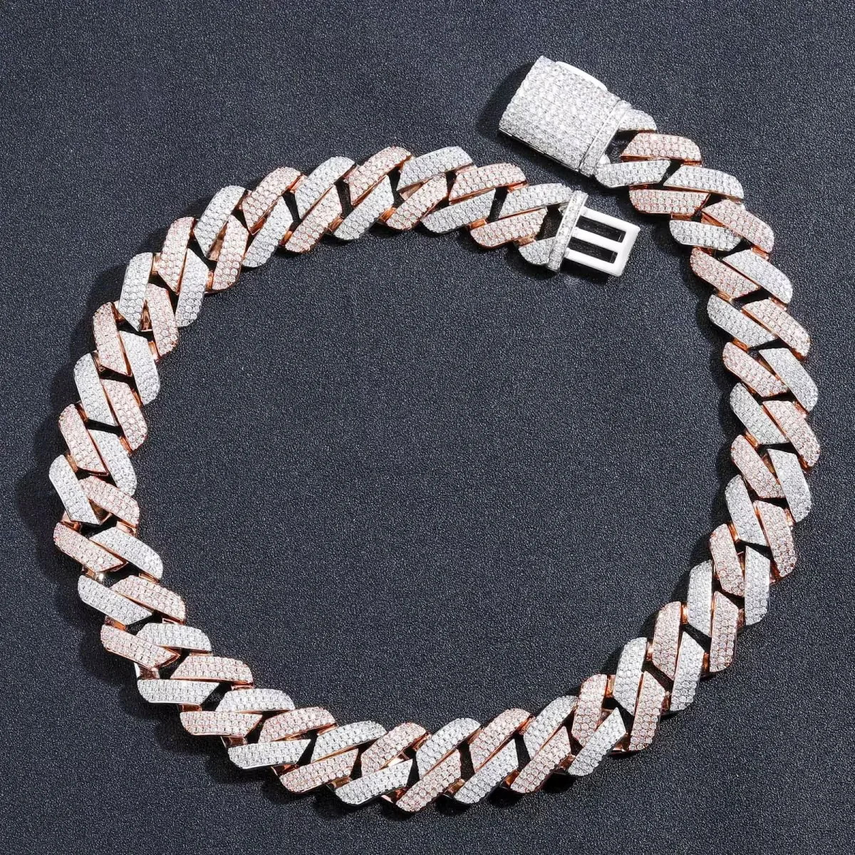 AIXZETHY 20MM Cuban Link Chain for Men Iced Out Miami Cuban Necklace Real Gold Plated 5A+ Zicron Iced Out Chain Gold/Silver Bling Diamond Luxury Hip Hop Jewelry Gifts for Women Men