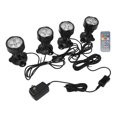 thumbnail image 3 of Focos que cambian de color para exteriores 12W ajustables 16 LED IP68 luces LED impermeables para paisaje enchufe estadounidense 100-240V, 3 of 5