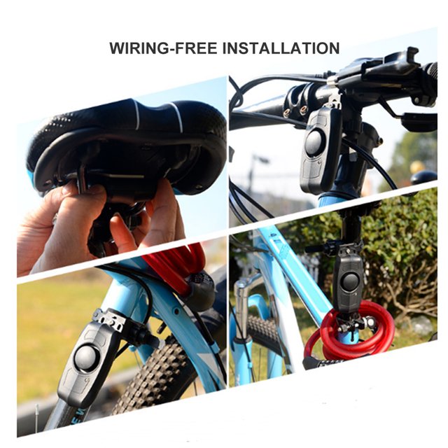 Alarma antirrobo para Bicicleta recargable por USB con vibración y bocina Bling Bling