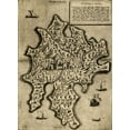 thumbnail image 2 of Vintage Maps 24x32 White Modern Wood Framed Museum Art Print Titled - Island of Minorica 1568, 2 of 4