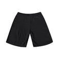 thumbnail image 4 of GrmtClth Mens Linen Shorts Elastic Waist Drawstring Casual Cotton Shorts Loose Summer Beach Vacation Shorts Lightweight Breathable Workout Golf Shorts with Pockets Black S, 4 of 7