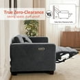 thumbnail image 6 of MCombo 62.2'' Wall Hugger Power Loveseat Recliner Sofa for Living Room, Office, Fabric, Dark Grey, 6 of 11