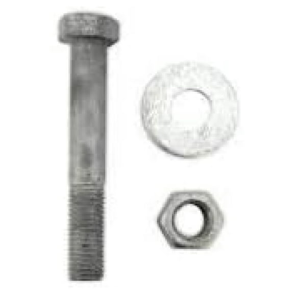 1/2"-13 x 7-1/2" Hot Dipped Galvanized Hex Bolt w/Nuts & Flat Washers, Grade A, Partial Thread, Quantity 25 - by DyGTyX,