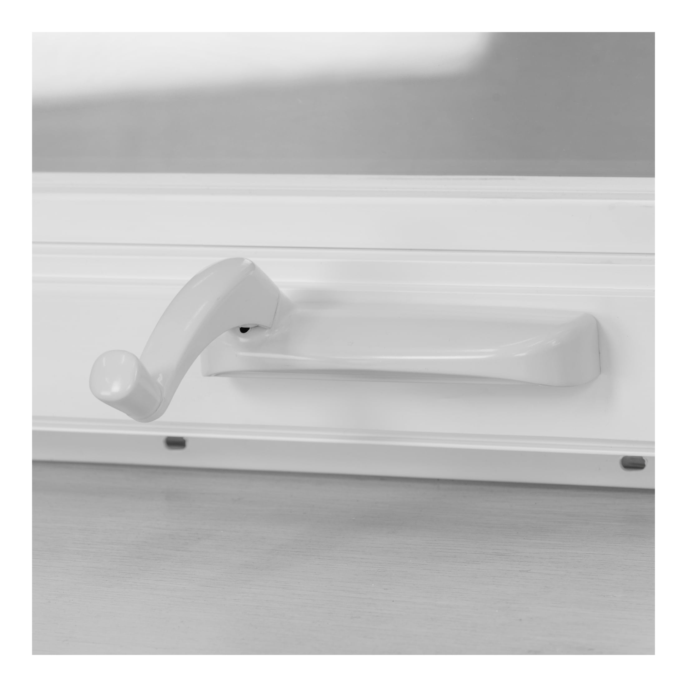 24 in. x 48 in. White Vinyl Double-Pane Insulated Left-Hand Casement Window with Screen