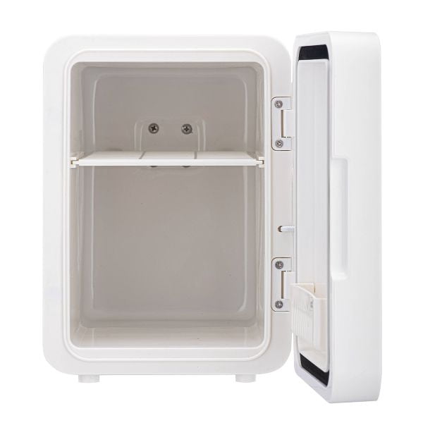Can Beauty Lighted Mirror Dorm Fridge White