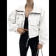 thumbnail image 2 of Chaqueta Corta para Mujer, Anorak Utilitario Extragrande con Cremallera y Bolsillos M, 2 of 8