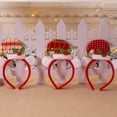 thumbnail image 4 of Diademas navideñas Cateissary Accesorios para el cabello Rejilla amarilla roja, 4 of 6