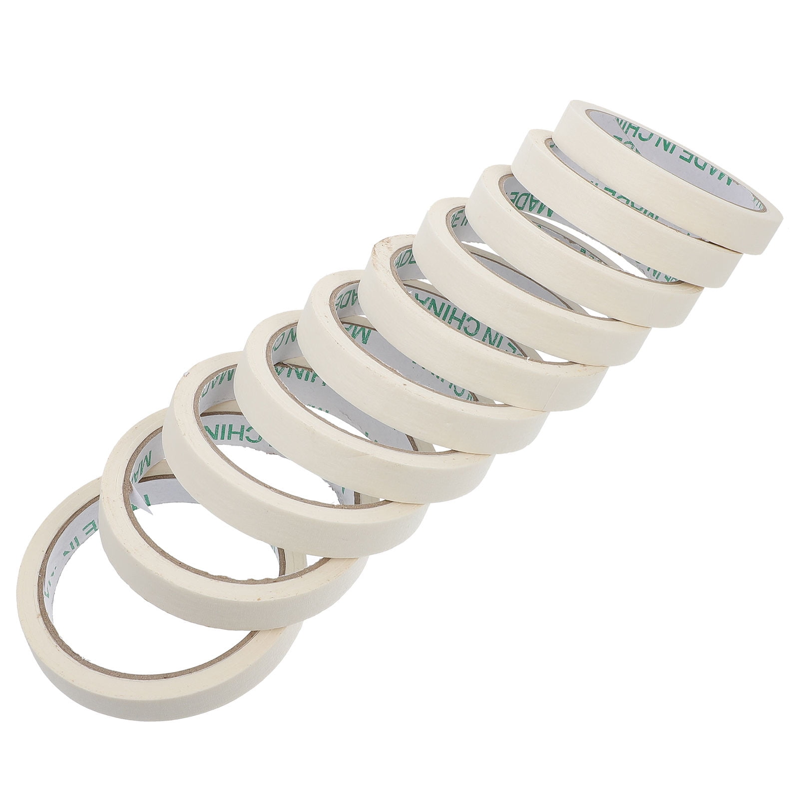 BEADCEST White Crepe Tape General Users White Single Side Adhesive Home Decoration 10 Pcs