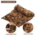 thumbnail image 2 of Camo Netting, Camouflage Net, 9 x 6ft Quiet Hunting Blinds for Sunshade Camping Shooting Hunting Desert Camo, 2 of 6