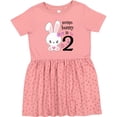 thumbnail image 3 of Inktastic Somebunny is Two-second Birthday Bunny Girls Toddler Dress, 3 of 5
